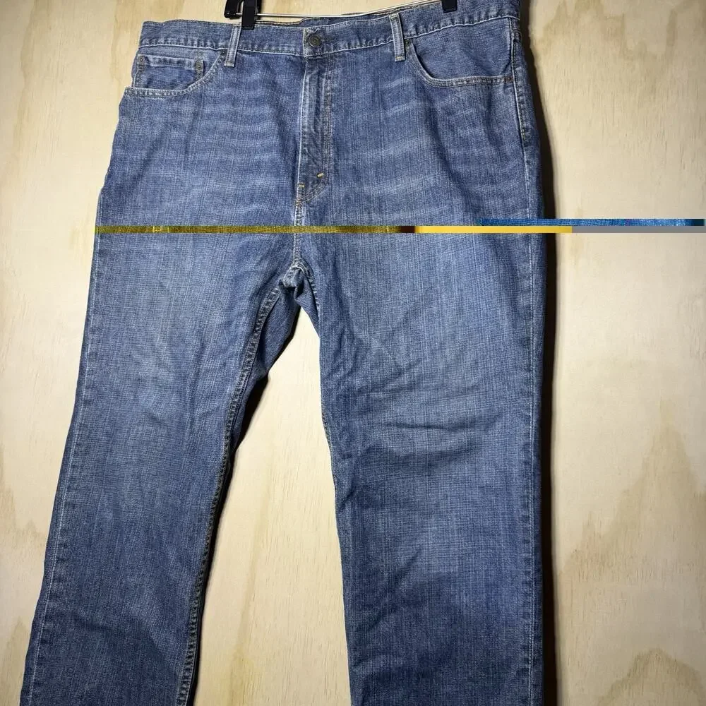 Levi’s Jeans Mens W44 L32 Blue Denim‎ 100% Cotton Straight Regular Fit